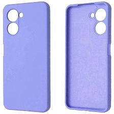 Чехол накладка NANO для Realme C33, защита камеры, силикон, бархат, цвет васильковый Чехол накладка NANO для Realme C33, защита камеры, силикон, бархат, цвет васильковый