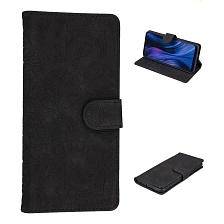 Чехол книжка для XIAOMI Redmi 9, экокожа, визитница, цвет черный