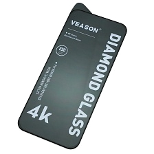 Защитное стекло VEASON DIAMOND GLASS для для HUAWEI Honor X8b, Honor X8c, Honor 200 Lite, Honor 400 Lite, NOVA 12, NOVA 13, цвет окантовки черный