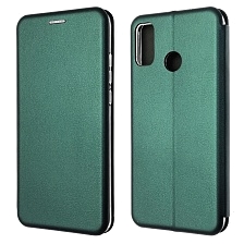 Чехол книжка STYLISH для HUAWEI Honor 9X Lite (JSN-L21), экокожа, визитница, цвет темно зеленый Чехол книжка STYLISH для HUAWEI Honor 9X Lite (JSN-L21), экокожа, визитница, цвет темно зеленый