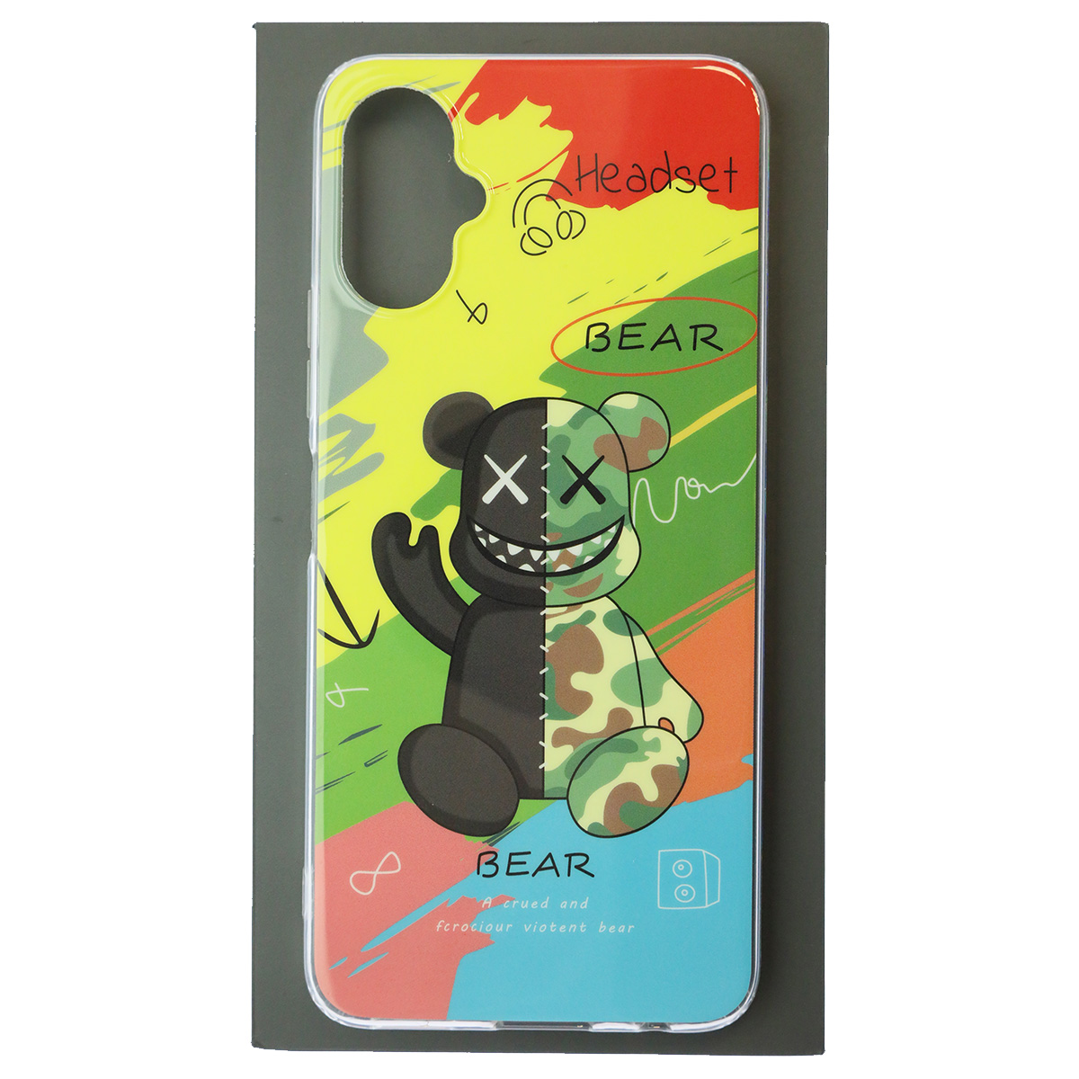 Чехол накладка для TECNO Spark 9 Pro, силикон, глянцевый, рисунок BEAR Чехол накладка для TECNO Spark 9 Pro, силикон, глянцевый, рисунок BEAR