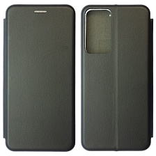 Чехол книжка STYLISH для TECNO POP 6 Pro, экокожа, визитница, цвет черный