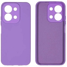 Чехол накладка NANO для XIAOMI Redmi 15C, POCO C85, защита камеры, силикон, бархат, цвет сиреневый