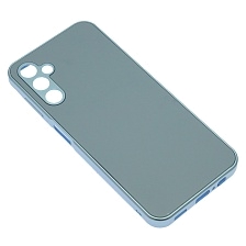 Чехол накладка для SAMSUNG Galaxy A14, защита камеры, силикон, пластик, цвет серо голубой Чехол накладка для SAMSUNG Galaxy A14, защита камеры, силикон, пластик, цвет серо голубой