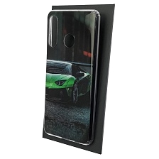 Чехол накладка Vinil для HUAWEI P30 Lite (MAR-LX1M), Nova 4E (MAR-ALOO), силикон, рисунок Ламборджини