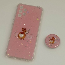 Чехол накладка для SAMSUNG Galaxy A32, силикон, фактурный глянец, с поп сокетом, рисунок I Love You Чехол накладка для SAMSUNG Galaxy A32, силикон, фактурный глянец, с поп сокетом, рисунок I Love You