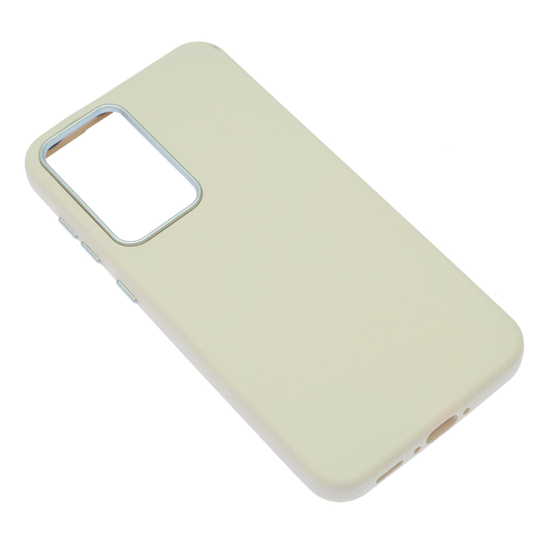 Чехол накладка для SAMSUNG Galaxy A36, Galaxy A56, силикон, пластик, текстура кожи, бархат, цвет молочный Чехол накладка для SAMSUNG Galaxy A36, Galaxy A56, силикон, пластик, текстура кожи, бархат, цвет молочный