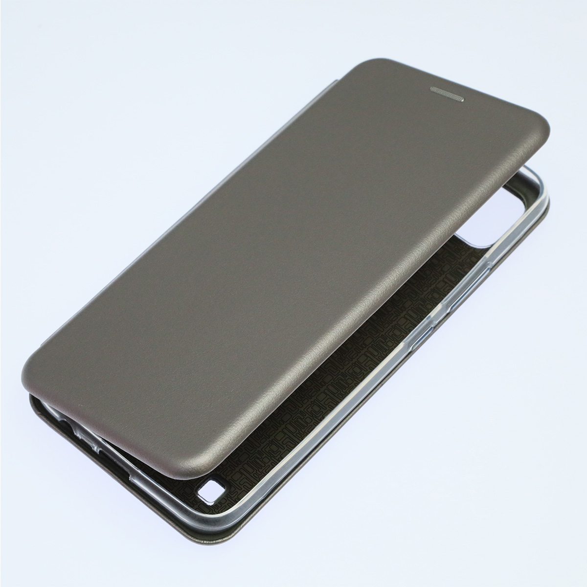 Чехол книжка STYLISH для Realme C21Y, C25Y, экокожа, визитница, цвет серебристый Чехол книжка STYLISH для Realme C21Y, C25Y, экокожа, визитница, цвет серебристый