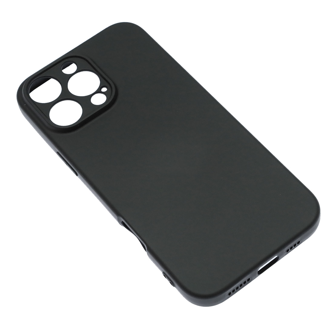 Чехол накладка NANO для APPLE iPhone 16 Pro Max (6.9"), защита камеры, силикон, бархат, цвет черный Чехол накладка NANO для APPLE iPhone 16 Pro Max (6.9"), защита камеры, силикон, бархат, цвет черный