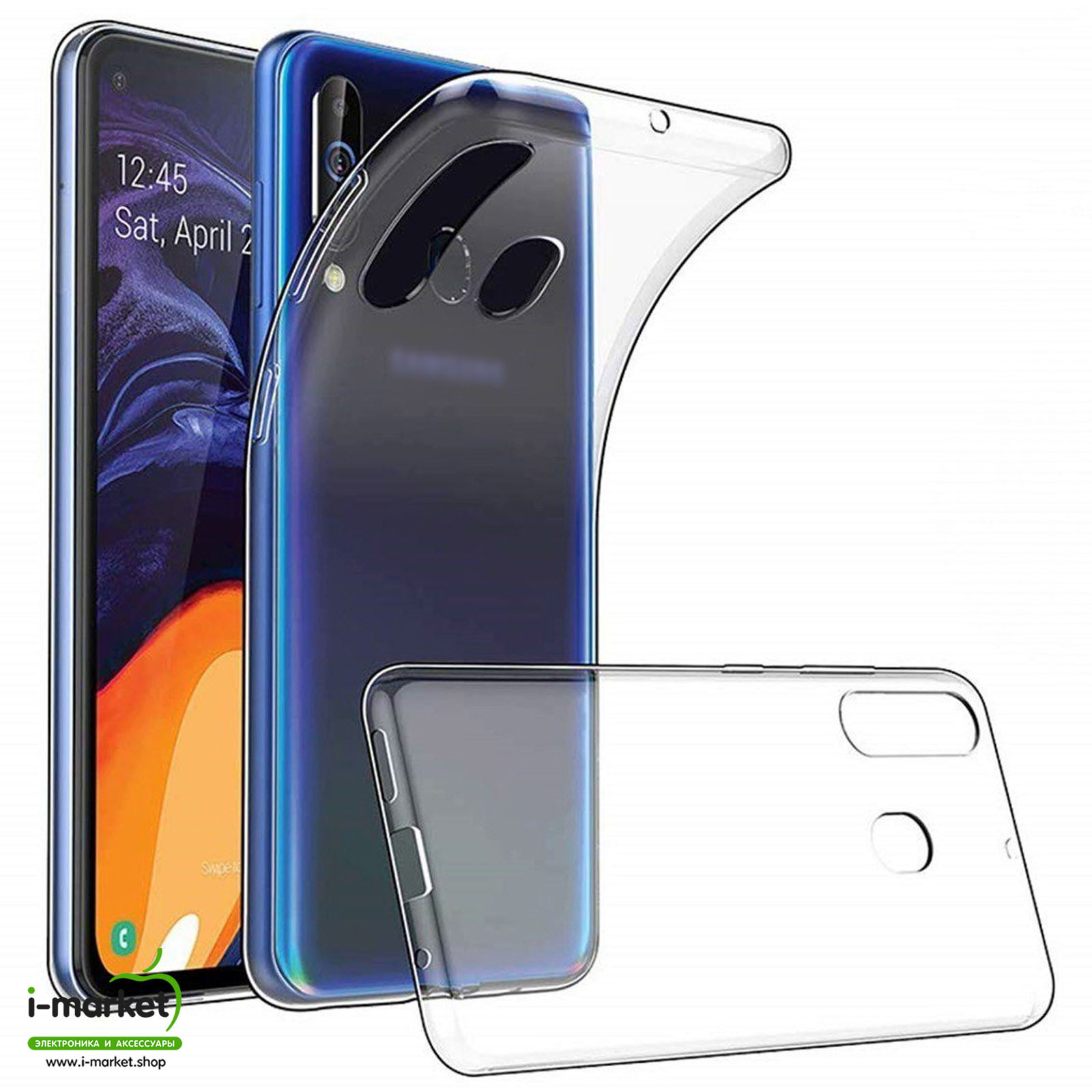 Чехол накладка TPU Case для SAMSUNG Galaxy A60 (SM-A605), Galaxy M40 (SM-M405), силикон, цвет прозрачный Чехол накладка TPU Case для SAMSUNG Galaxy A60 (SM-A605), Galaxy M40 (SM-M405), силикон, цвет прозрачный