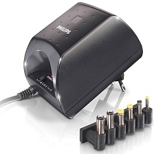 Блок питания Philips SCU5120NB 1.2A 220-240V универсальный с переключателем 3-12V, цвет черный