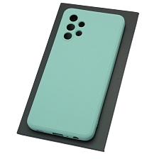 Чехол накладка для SAMSUNG Galaxy A32 4G (SM-A325F), силикон, бархат, цвет мятный