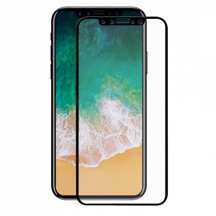 Защитное стекло 5D Nano Antishock для APPLE iPhone X/XS (5.8"), цвет канта чёрный MONARCH. Защитное стекло 5D Nano Antishock для APPLE iPhone X/XS (5.8"), цвет канта чёрный MONARCH.
