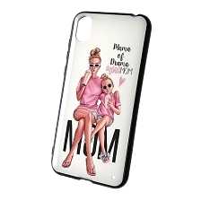 Чехол накладка для HUAWEI Honor 8S (KSA-LX9), Y5 2019 (AMN-LX9), силикон, рисунок Mama of Drama girlMOM.