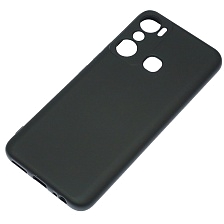 Чехол накладка NANO для INFINIX HOT 20i, силикон, бархат, цвет черный