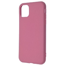 Чехол накладка для APPLE iPhone 11, силикон, матовый, цвет светло малиновый