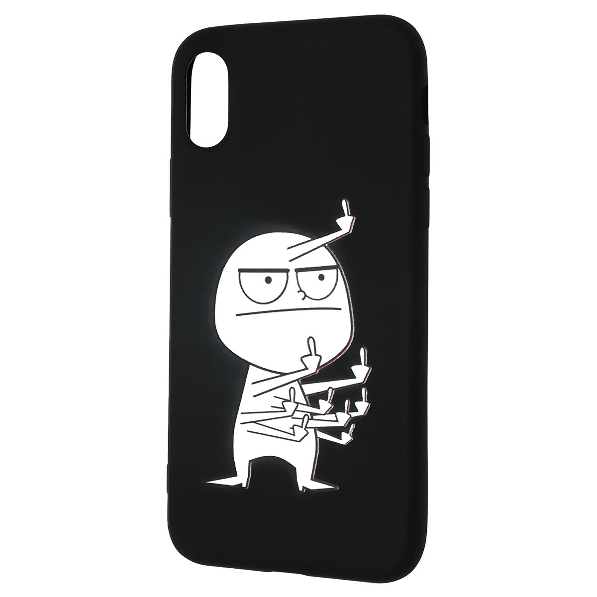 Чехол накладка imcase для APPLE iPhone X, iPhone XS, силикон, рисунок Человечек Чехол накладка imcase для APPLE iPhone X, iPhone XS, силикон, рисунок Человечек