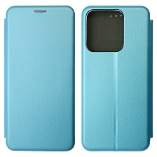 Чехол книжка STYLISH для TECNO Spark Go 2022, TECNO Spark 8C, Spark 9, экокожа, визитница, цвет голубой Чехол книжка STYLISH для TECNO Spark Go 2022, TECNO Spark 8C, Spark 9, экокожа, визитница, цвет голубой