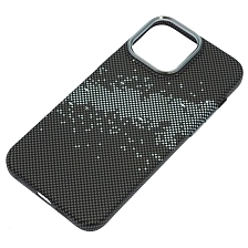 Чехол накладка MOSBROS с поддержкой MagSafe для APPLE iPhone 15 Pro Max (6.7"), пластик, рисунок, цвет черно серый Чехол накладка MOSBROS с поддержкой MagSafe для APPLE iPhone 15 Pro Max (6.7"), пластик, рисунок, цвет черно серый
