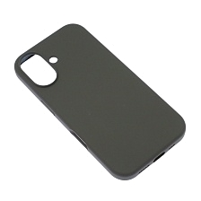 Чехол накладка Silicon Case для APPLE iPhone 16 (6.1"), силикон, бархат, цвет кофейный Чехол накладка Silicon Case для APPLE iPhone 16 (6.1"), силикон, бархат, цвет кофейный