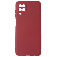 Чехол накладка NANO для SAMSUNG Galaxy A12 4G (SM-A125), M12 (SM-M127F), силикон, бархат, цвет бордовый Чехол накладка NANO для SAMSUNG Galaxy A12 4G (SM-A125), M12 (SM-M127F), силикон, бархат, цвет бордовый