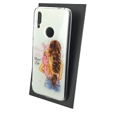 Чехол накладка для XIAOMI Redmi Note 7, Note 7 Pro, силикон, блестки, глянцевый, рисунок Mama wibe Blessed Life Чехол накладка для XIAOMI Redmi Note 7, Note 7 Pro, силикон, блестки, глянцевый, рисунок Mama wibe Blessed Life