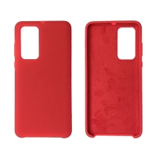 Чехол накладка Silicon Cover для HUAWEI P40 (ANA-NX9), силикон, бархат, цвет красный. Чехол накладка Silicon Cover для HUAWEI P40 (ANA-NX9), силикон, бархат, цвет красный.