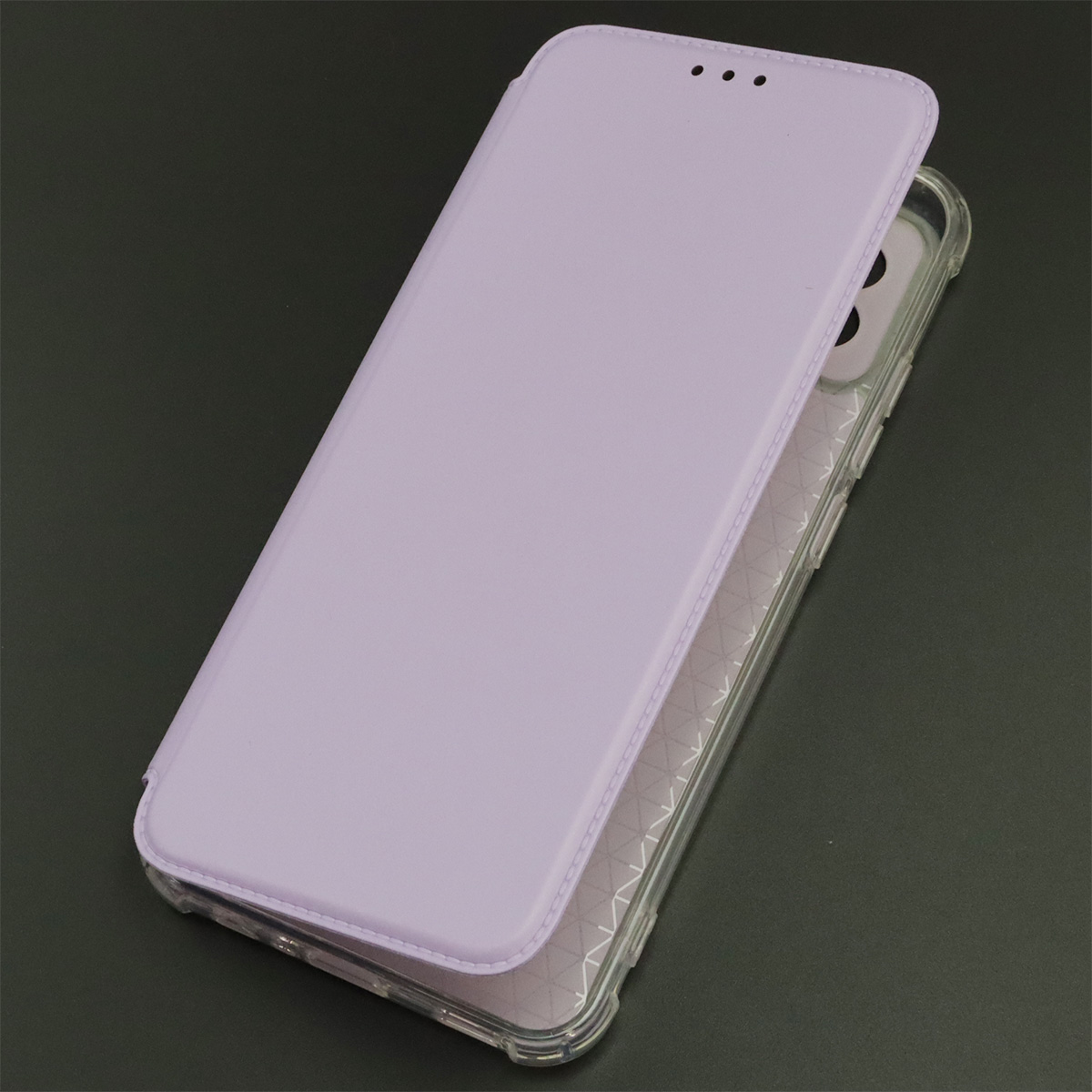 Чехол книжка для SAMSUNG Galaxy A03 (SM-A035F), экокожа, визитница, цвет сиреневый Чехол книжка для SAMSUNG Galaxy A03 (SM-A035F), экокожа, визитница, цвет сиреневый