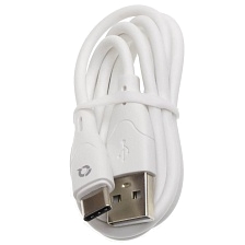 Кабель QAYAN QCUM-110 USB Type C, 2.4A, длина 1 метр, цвет белый