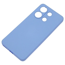 Чехол накладка NANO для XIAOMI Redmi Note 13 4G, защита камеры, силикон, бархат, цвет васильковый Чехол накладка NANO для XIAOMI Redmi Note 13 4G, защита камеры, силикон, бархат, цвет васильковый