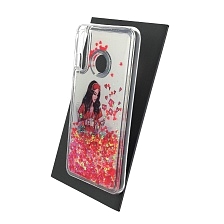 Чехол накладка TransFusion для HUAWEI Honor 20s, P30 Lite, Nova 4E, силикон, переливашка, рисунок Девушка с телефоном Чехол накладка TransFusion для HUAWEI Honor 20s, P30 Lite, Nova 4E, силикон, переливашка, рисунок Девушка с телефоном
