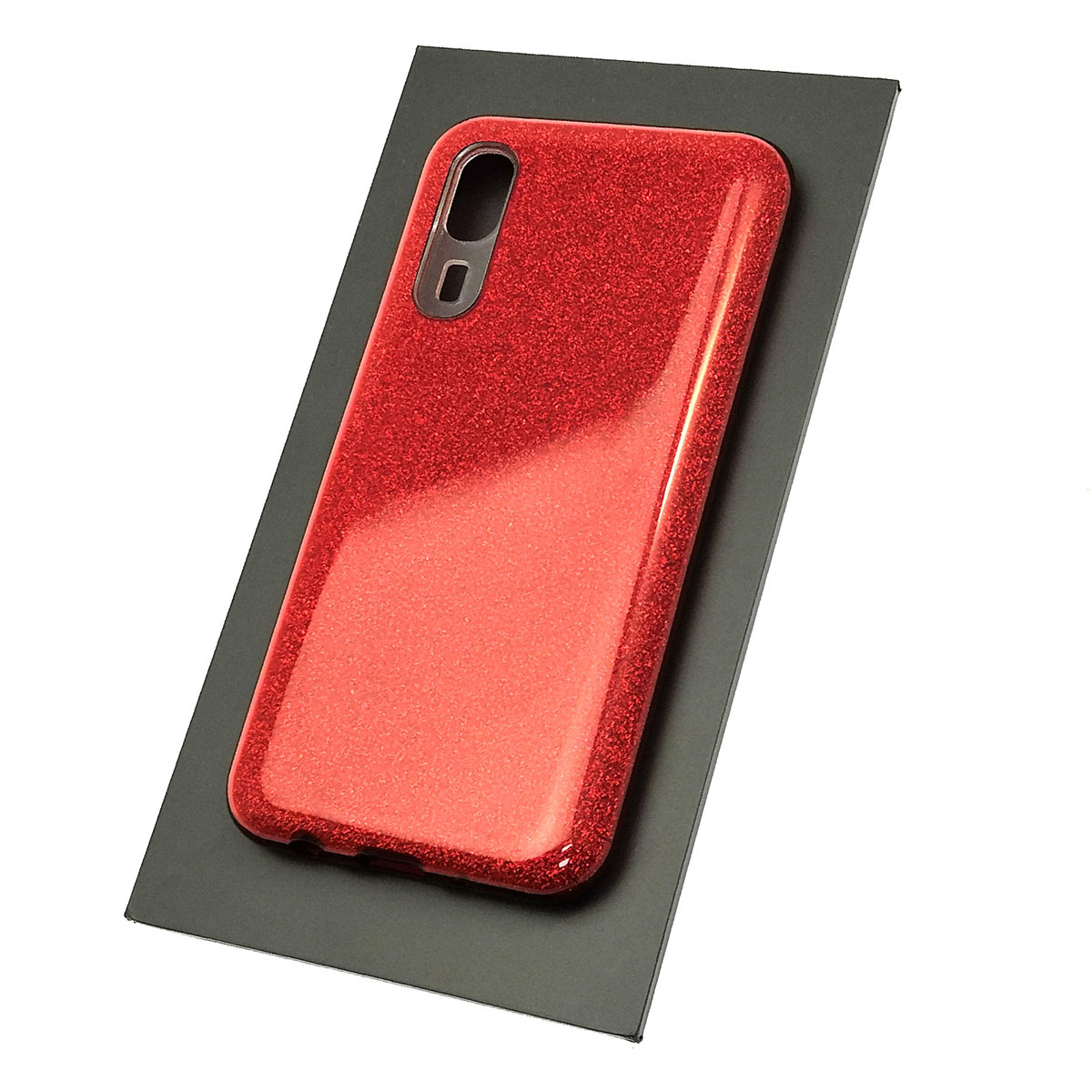 Чехол накладка Shine для SAMSUNG Galaxy A2 Core (SM-A260), силикон, блестки, цвет красный Чехол накладка Shine для SAMSUNG Galaxy A2 Core (SM-A260), силикон, блестки, цвет красный
