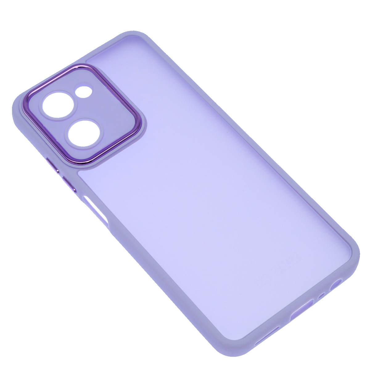Чехол накладка KING для Realme C33, силикон, пластик, защита камеры, цвет окантовки сиреневый Чехол накладка KING для Realme C33, силикон, пластик, защита камеры, цвет окантовки сиреневый
