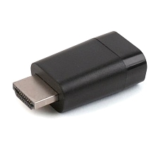Переходник конвертер CABLEXPERT HDMI на VGA (SVGA), 19M-15F, цвет черный
