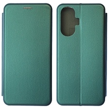Чехол книжка STYLISH для Realme C55, экокожа, визитница, цвет темно зеленый Чехол книжка STYLISH для Realme C55, экокожа, визитница, цвет темно зеленый