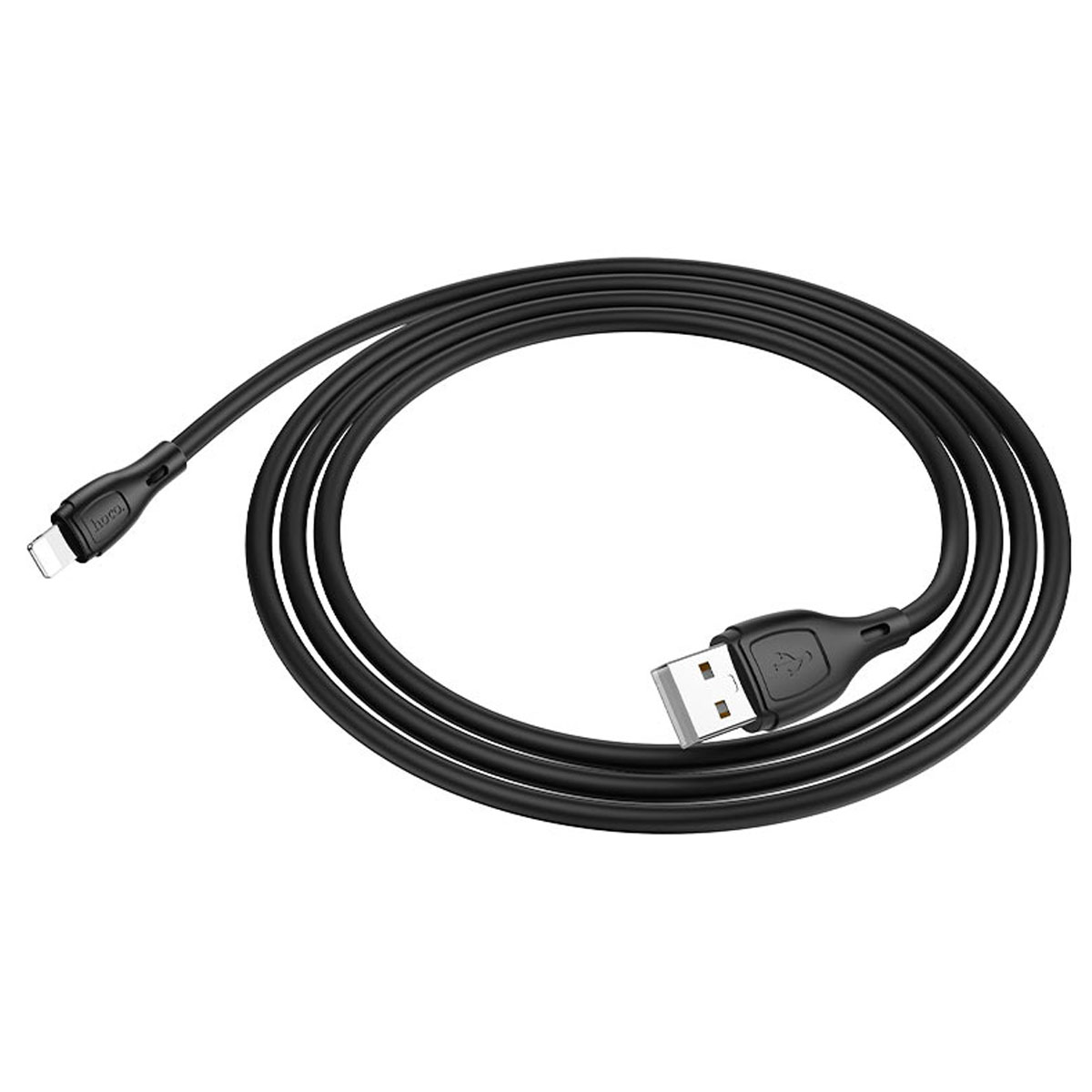 Кабель HOCO X61 Lightning 8 pin, 2.4A, длина 1 метр, цвет черный Кабель HOCO X61 Lightning 8 pin, 2.4A, длина 1 метр, цвет черный