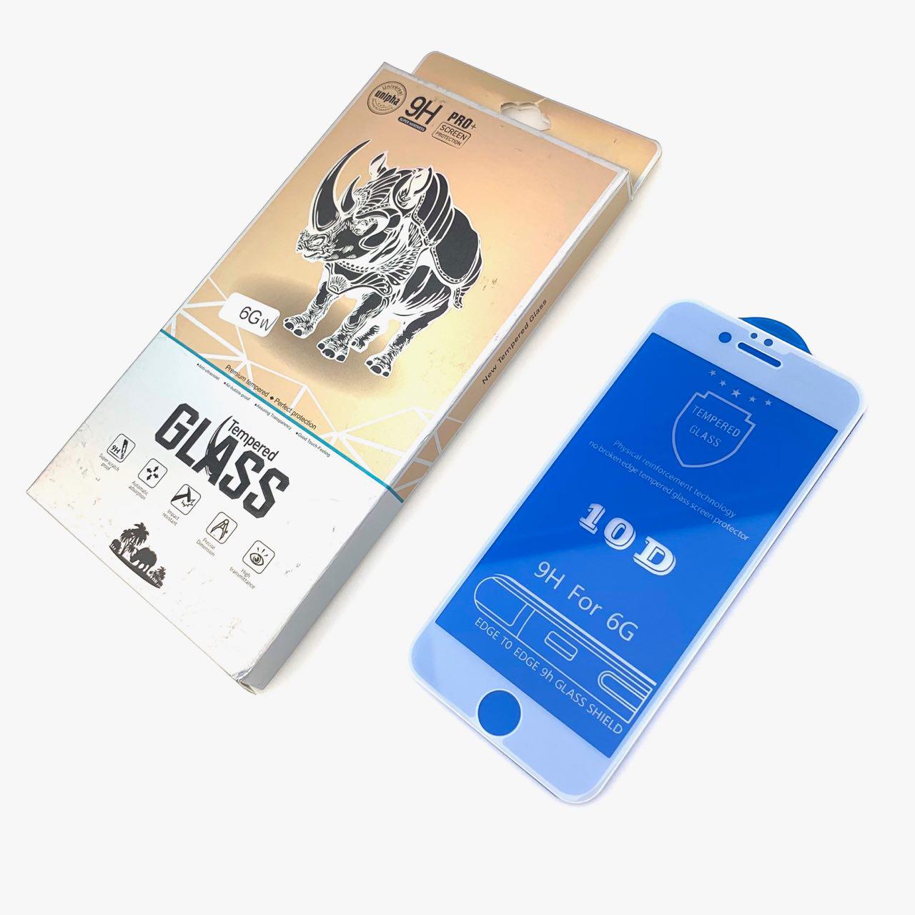 Защитное стекло "10D" UNIPHA Premium для APPLE iPhone 6/6G/6S (4.7") цвет канта белый. Защитное стекло "10D" UNIPHA Premium для APPLE iPhone 6/6G/6S (4.7") цвет канта белый.