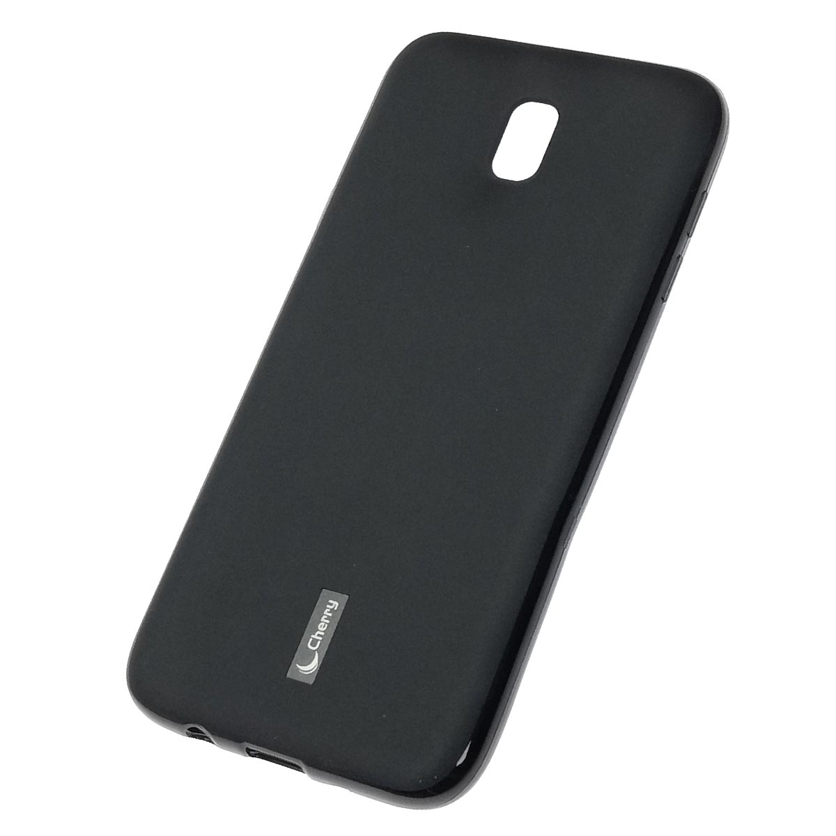 Чехол накладка Cherry для SAMSUNG Galaxy J7 2017 (SM-J730), силикон, цвет черный