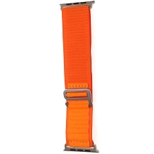 Ремешок для часов Apple Watch 42, 44, 45 мм, нейлон, цвет оранжевый Ремешок для часов Apple Watch 42, 44, 45 мм, нейлон, цвет оранжевый