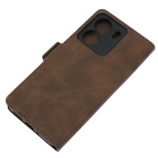Чехол книжка NICE для XIAOMI Redmi 13C, XIAOMI POCO C65, защита камеры, экокожа, визитница, цвет коричневый Чехол книжка NICE для XIAOMI Redmi 13C, XIAOMI POCO C65, защита камеры, экокожа, визитница, цвет коричневый