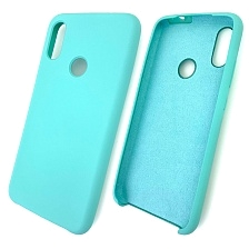 Чехол накладка Silicon Cover для XIAOMI Redmi Note 7, Note 7 Pro, силикон, бархат, цвет бирюзовый.