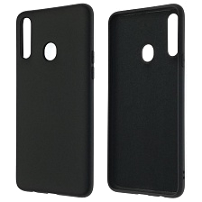 Чехол накладка NANO для SAMSUNG Galaxy A20s (SM-A207), силикон, бархат, цвет черный Чехол накладка NANO для SAMSUNG Galaxy A20s (SM-A207), силикон, бархат, цвет черный