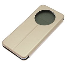 Чехол книжка STYLISH для Honor X9b 5G, экокожа, визитница, цвет золотистый