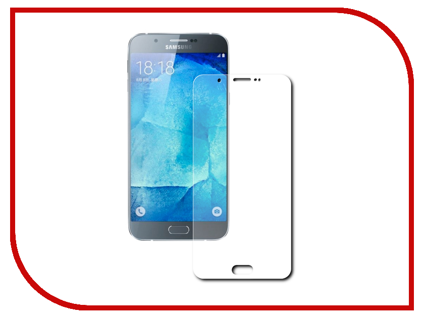 Защитное стекло для Samsung GALAXY A8 SM-A800F толщина 0,26mm 2.5D BRAUFFEN.