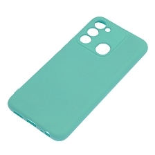 Чехол накладка NANO для TECNO Spark GO 2022, Spark 8C, Spark 9, силикон, бархат, цвет бирюзовый Чехол накладка NANO для TECNO Spark GO 2022, Spark 8C, Spark 9, силикон, бархат, цвет бирюзовый