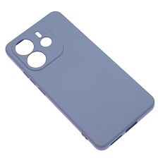 Чехол накладка NANO для XIAOMI Redmi Note 14 4G, защита камеры, силикон, бархат, цвет космический серый
