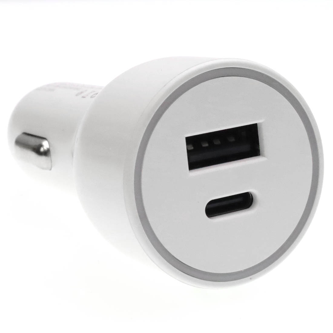 АЗУ (Автомобильное зарядное устройство) QAYAN QCC-107, 38W, 1 USB Type C, 1 USB, PD, QC3.0, цвет белый