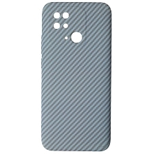 Чехол накладка KING для XIAOMI Redmi 10C, POCO C40, силикон, бархат, карбон, цвет сиреневый