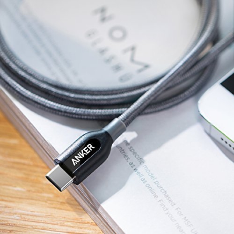 Кабель Anker powerline+ USB-C to С 2.0 серый кевлар нейлон 0 Anker A8187HA1. Кабель Anker powerline+ USB-C to С 2.0 серый кевлар нейлон 0 Anker A8187HA1.