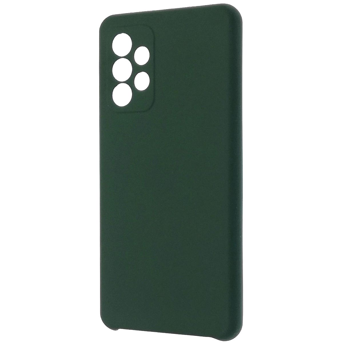 Чехол накладка Silicon Cover для SAMSUNG Galaxy A52 (SM-A525F), силикон, бархат, цвет болотный Чехол накладка Silicon Cover для SAMSUNG Galaxy A52 (SM-A525F), силикон, бархат, цвет болотный